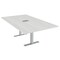 Skutchi Designs 47.25 in W, 84 in L, 29 in H, Engineered Wood Top, White HAR-REC-48x84-T-ELEC-WHCYPRESS - alternate 1